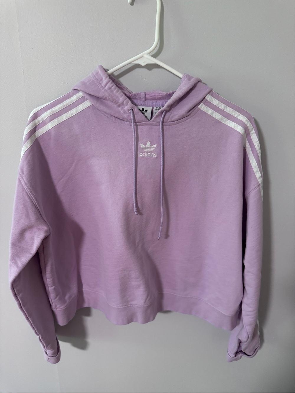 adidas Lilac Trefoil Pullover Hoodie